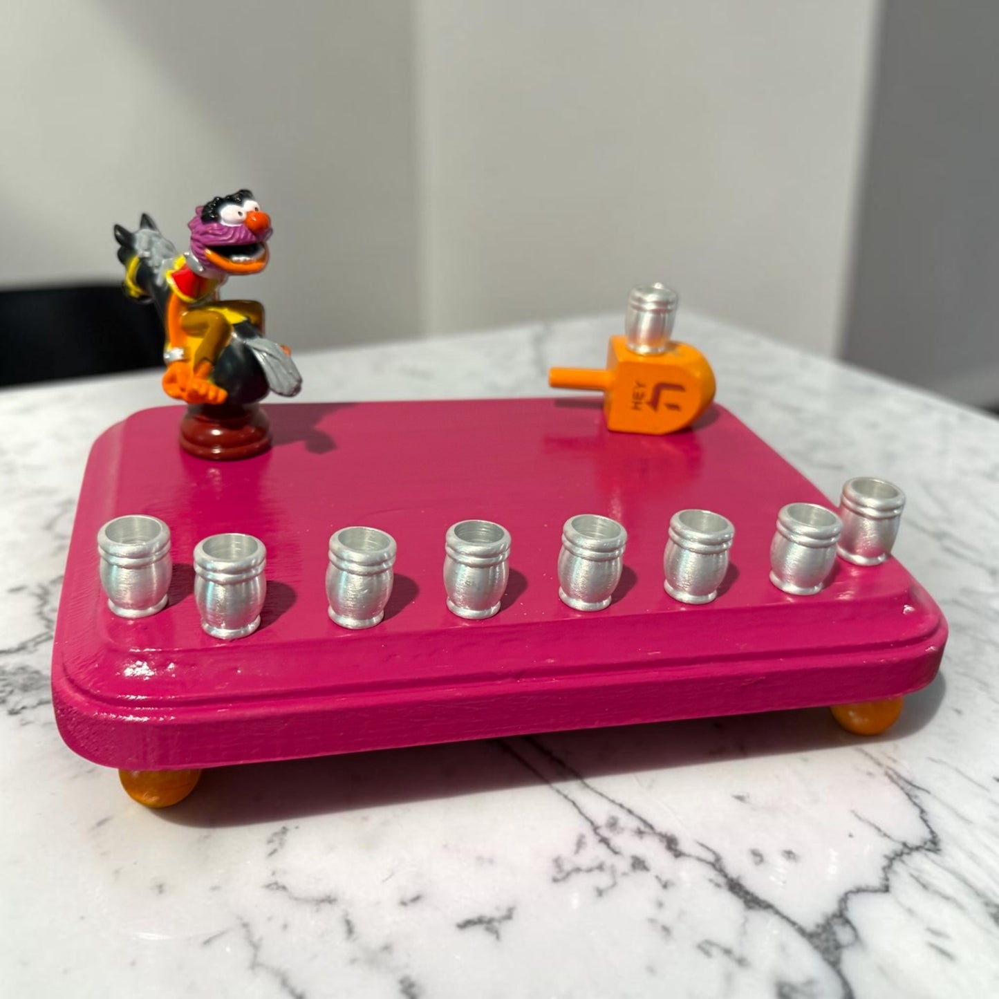 Collectors Muppets Animal Vintage Repurposed Figures Menorah Hanukah Chanukah Judaica
