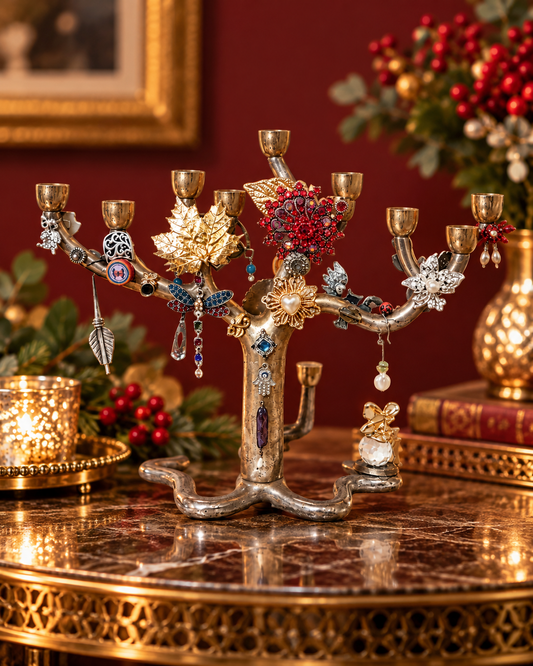 Tree of Treasures Menorah — The Heirloom Collection
