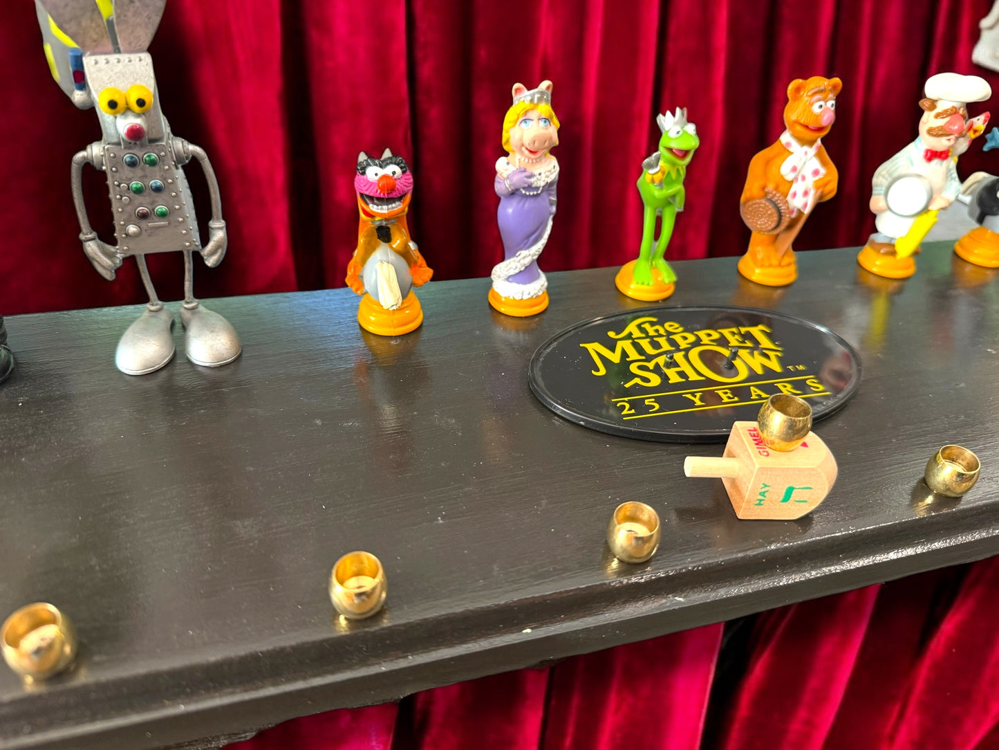 Collectors Muppets Vintage Repurposed Figures Menorah Hanukah Chanukah Judaica