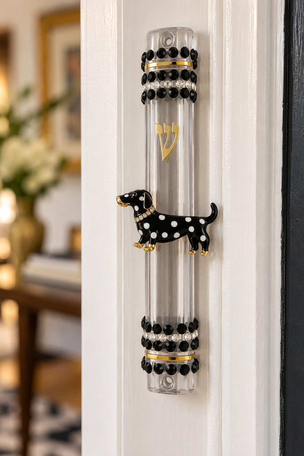 Dottie Dachshund Mezuzah Case