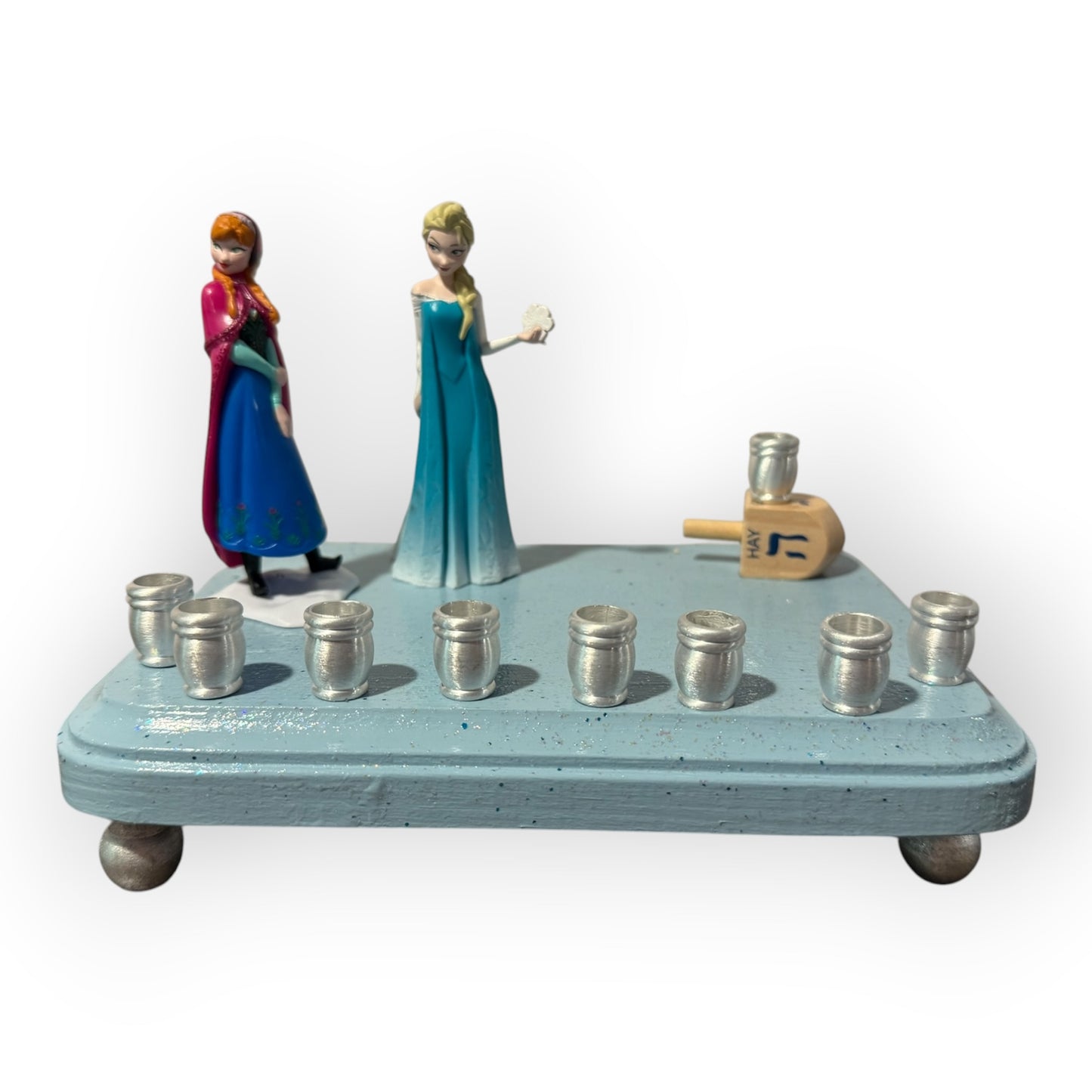 Princess Menorah Classic Disney Judaica Hannukah Frozen Anna Elsa