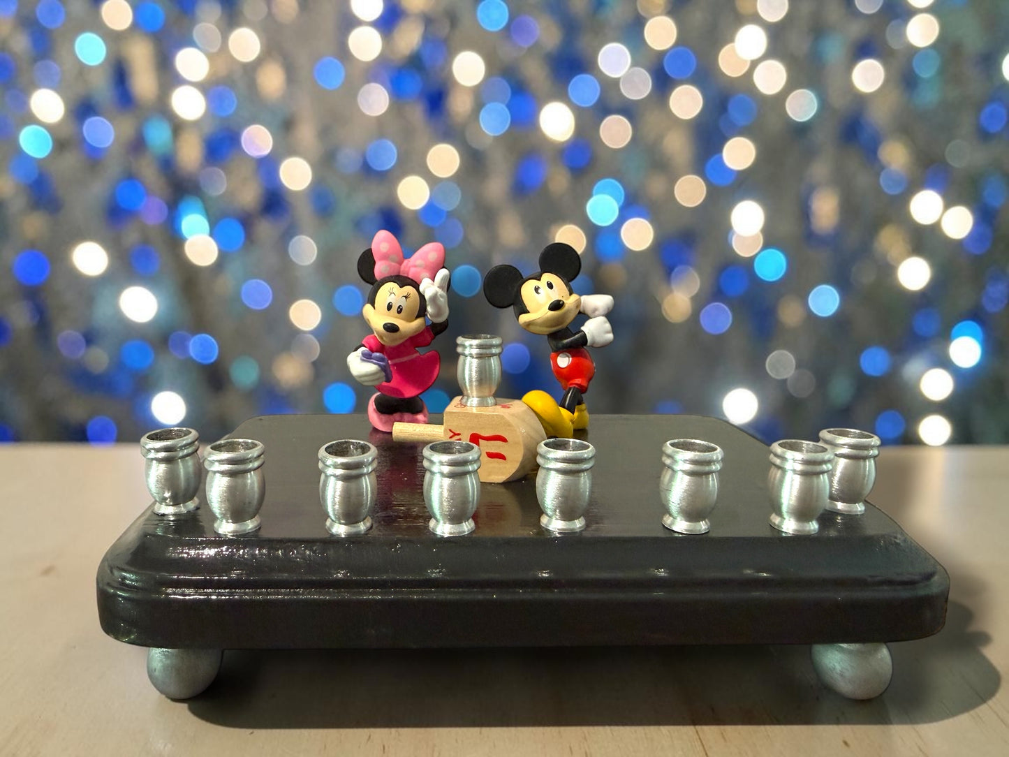 Mickey & Minnie Mouse Chanukah Menorah