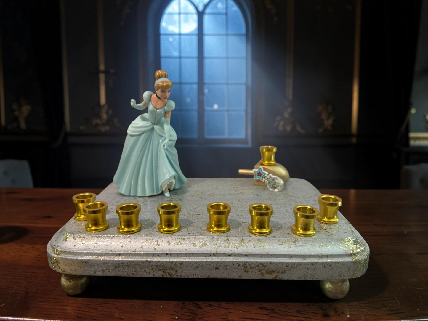 Cinderella Classic Disney Hanukkah Menorah