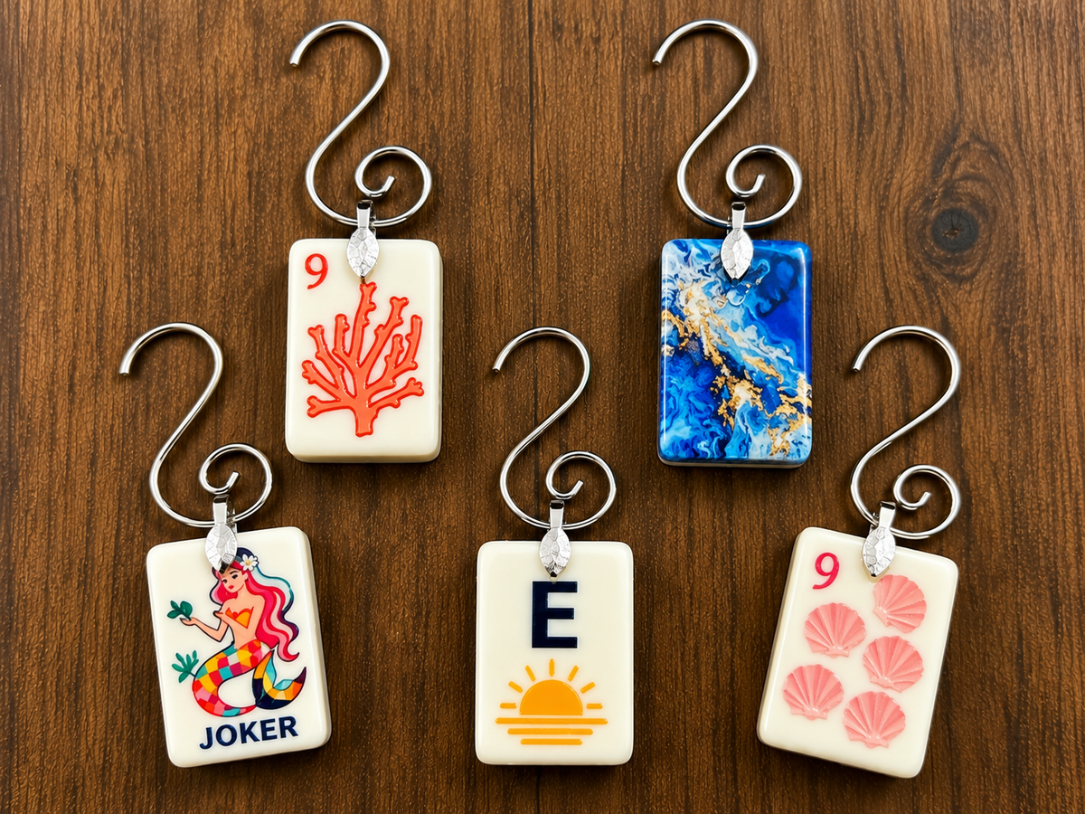 Genuine Mah Jong Tile Ornament