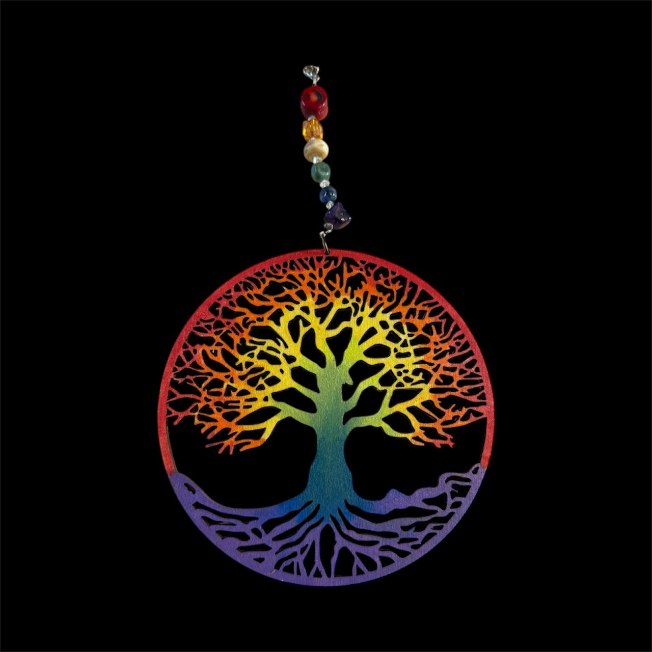 Rainbow Tree of Life Hanging Decor