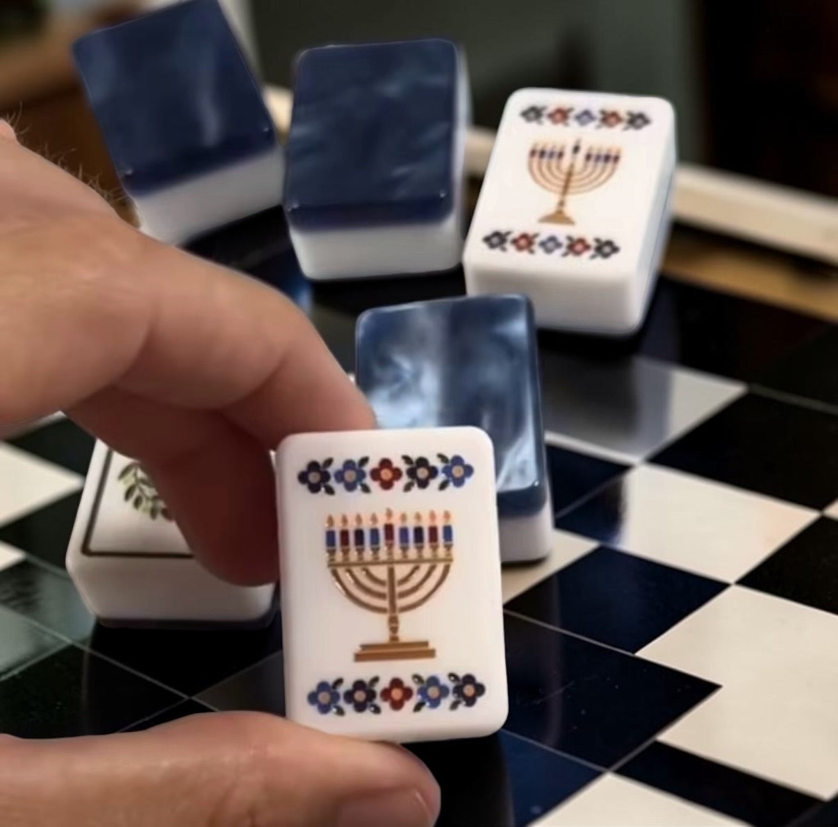 Brilliant Nights Hanukkah Mahjong Tiles Set PRE-ORDER