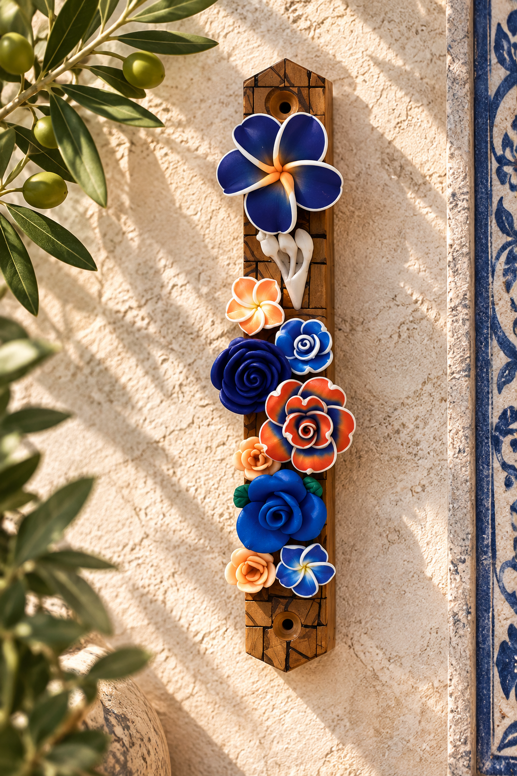 Garden of Shalom Floral Mezuzah Collection