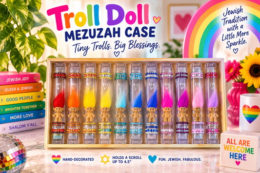 Vintage Troll Mezuzah Case