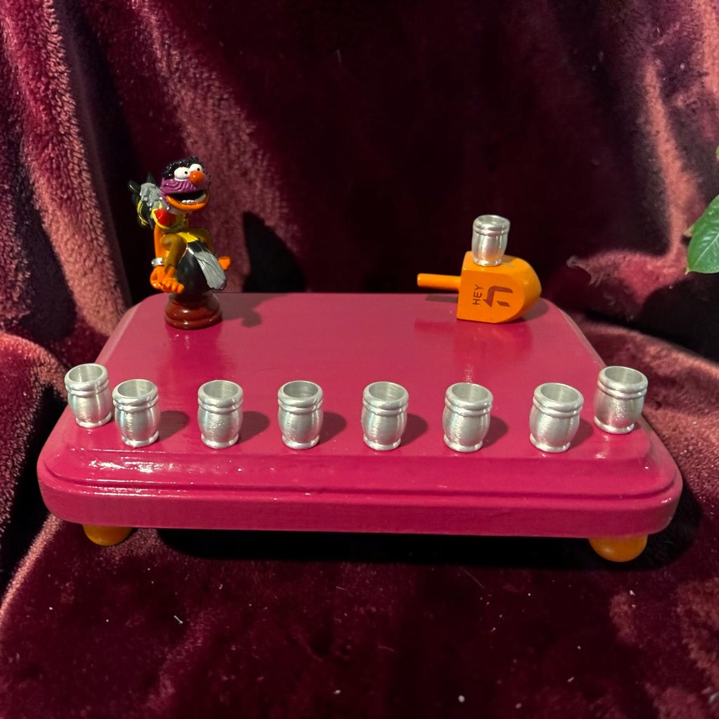 Collectors Muppets Animal Vintage Repurposed Figures Menorah Hanukah Chanukah Judaica