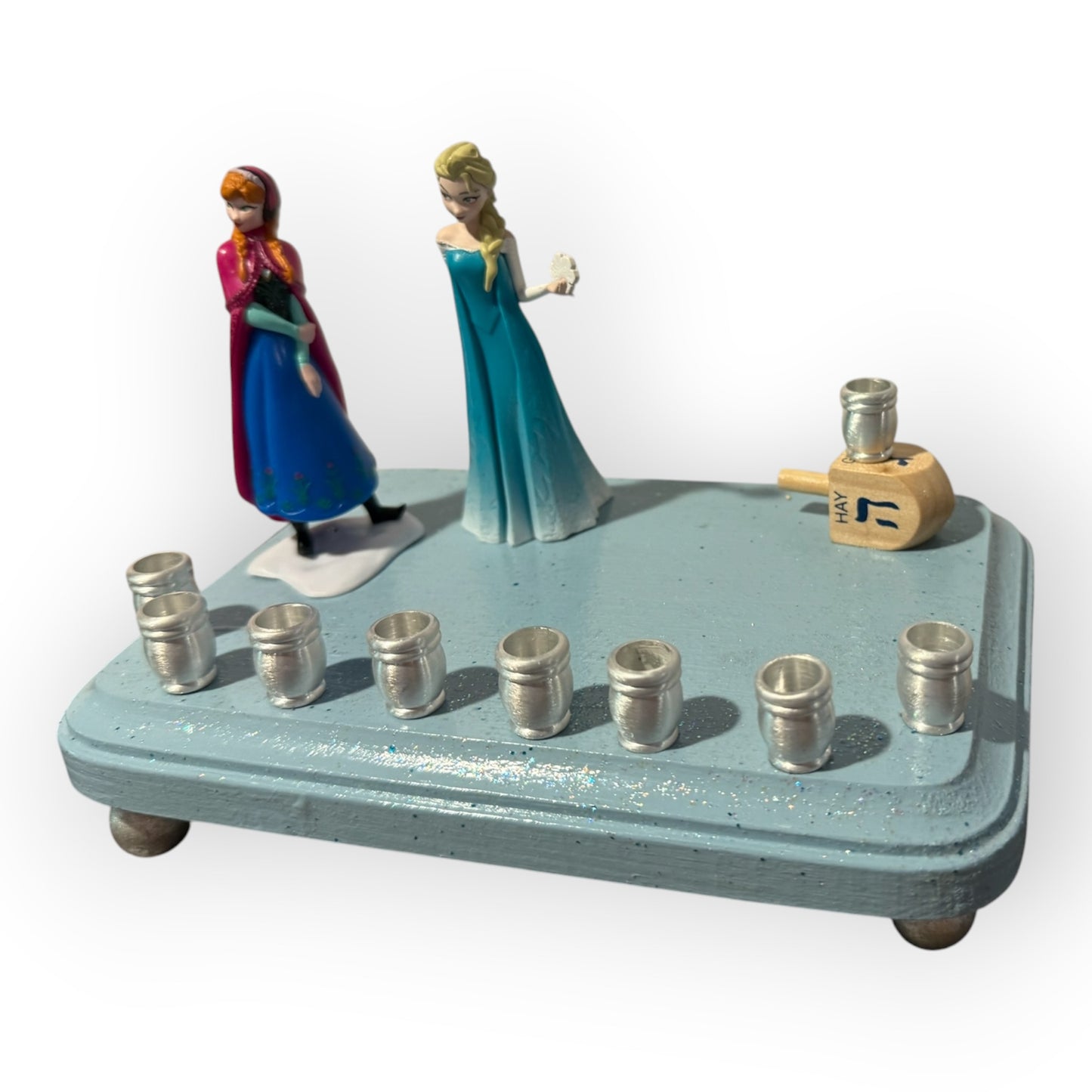 Princess Menorah Classic Disney Judaica Hannukah Frozen Anna Elsa