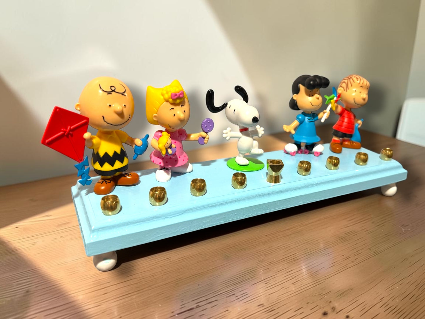 Vintage Peanuts Hanukkah Menorah
