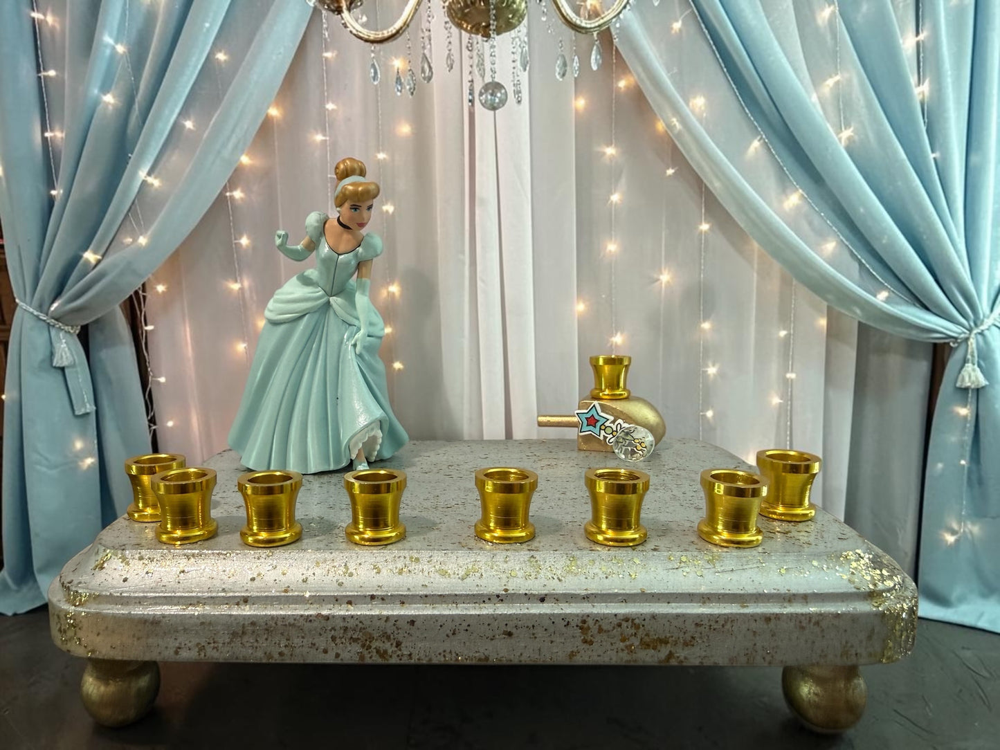 Cinderella Classic Disney Hanukkah Menorah