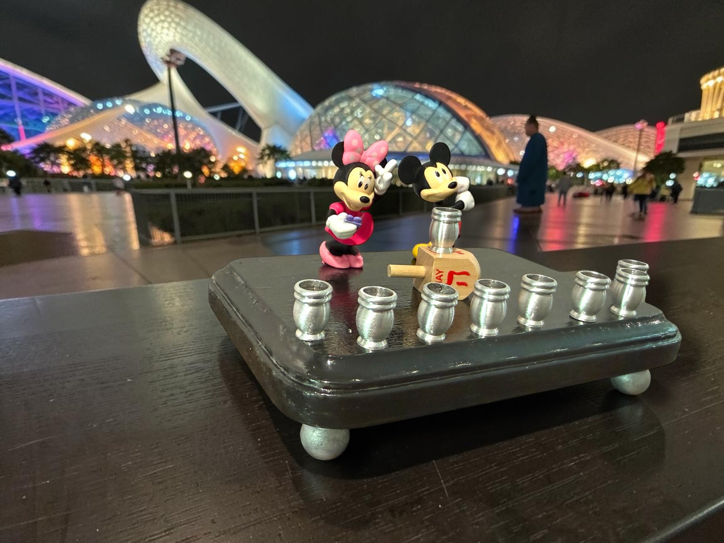 Mickey & Minnie Mouse Chanukah Menorah