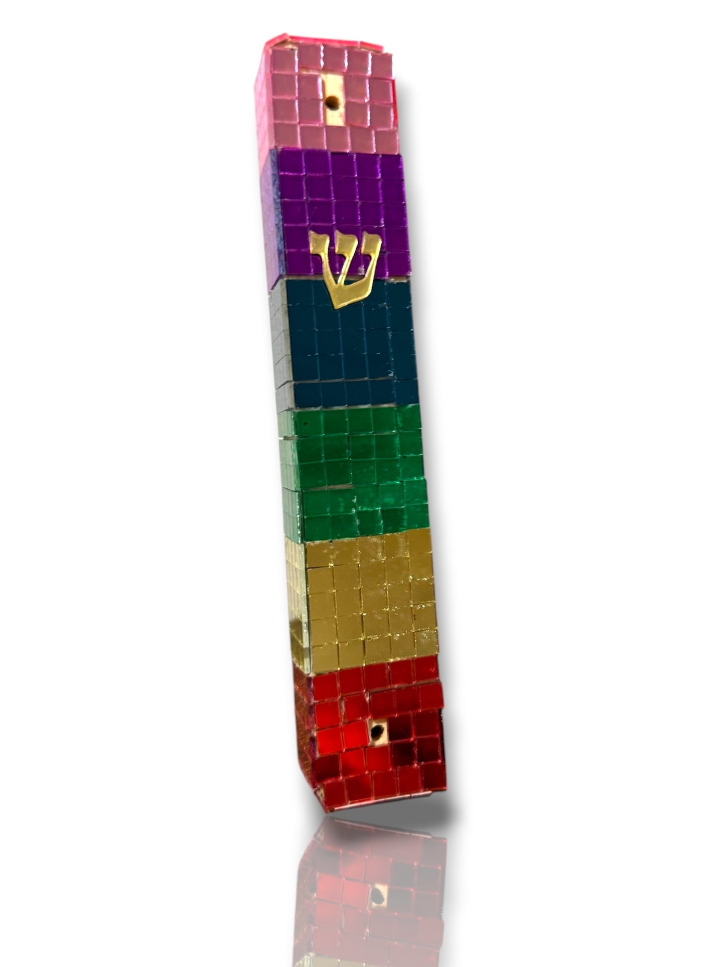 Disco Mirrored Mezuzah Case- Multiple Colors Available