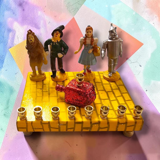 Wizard of Oz Yellow Brick Road Menorah