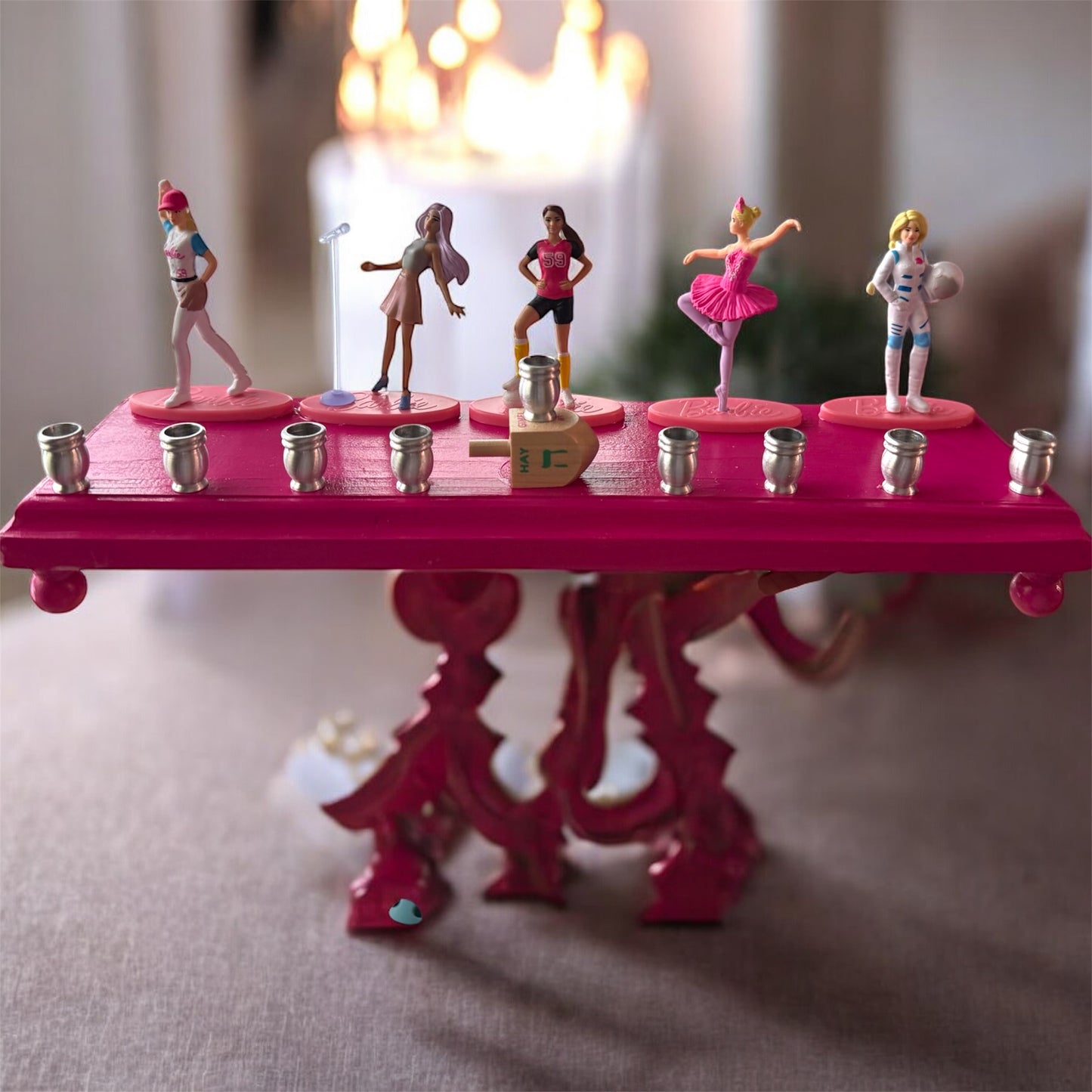 Classic and Nostalgic Barbie Menorah