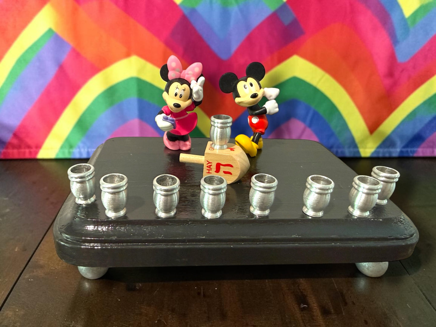 Mickey & Minnie Mouse Chanukah Menorah