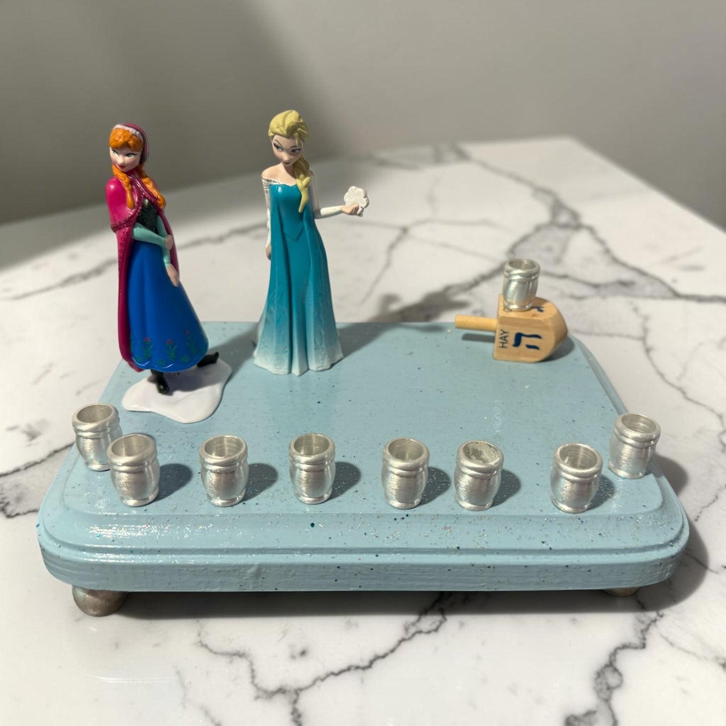 Princess Menorah Classic Disney Judaica Hannukah Frozen Anna Elsa
