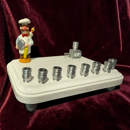 Collectors Muppets Chef Vintage Repurposed Figures Menorah Hanukah Chanukah Judaica