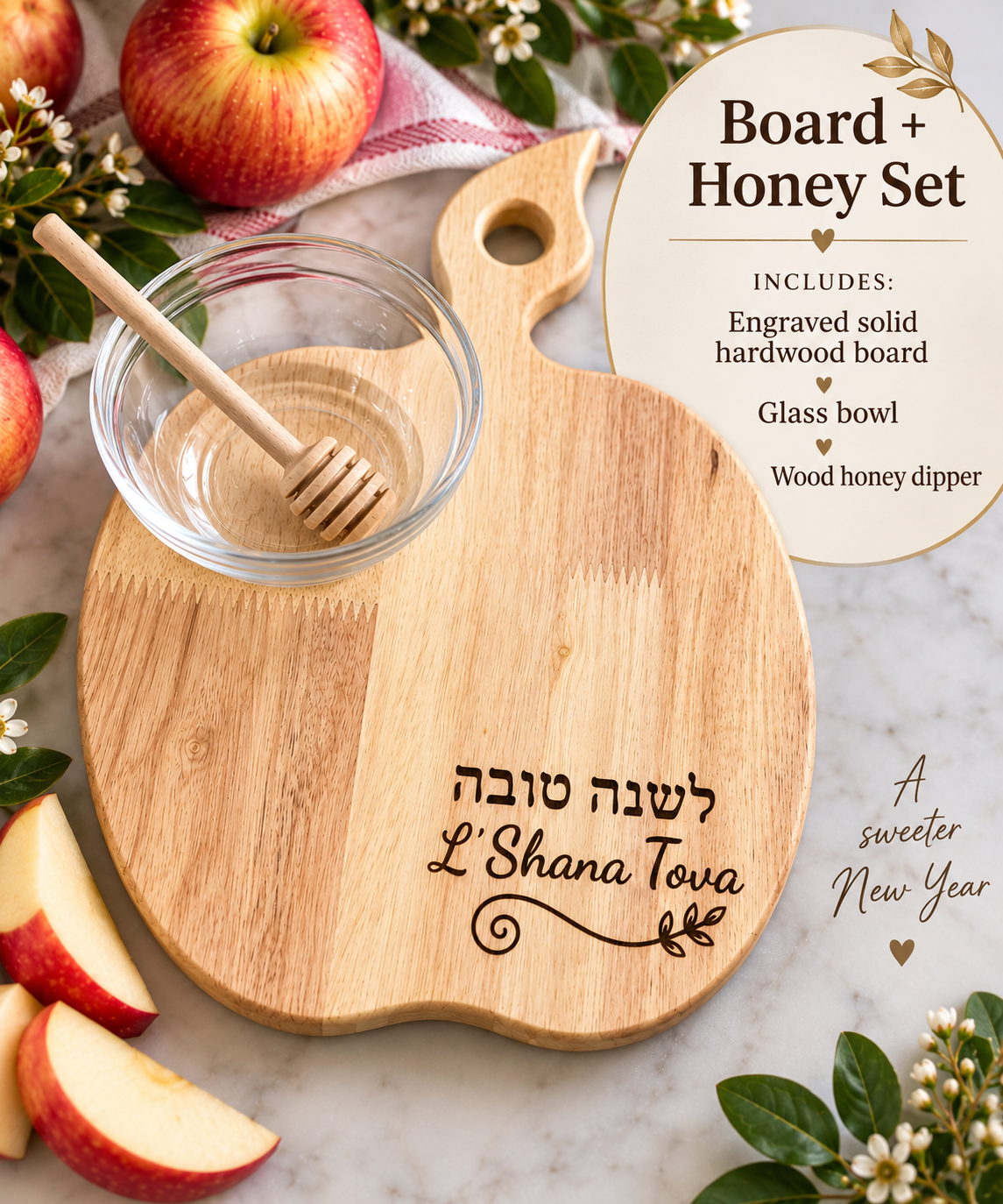 L’Shana Tova Apple & Honey Board