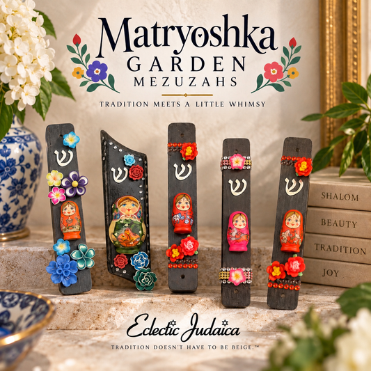 Matryoshka Garden Mezuzah Cases