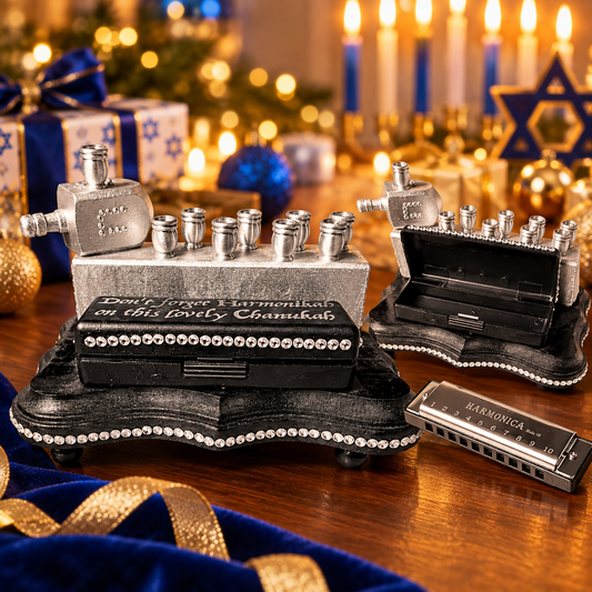 The Harmonikiah – Harmonica Hanukkah Menorah
