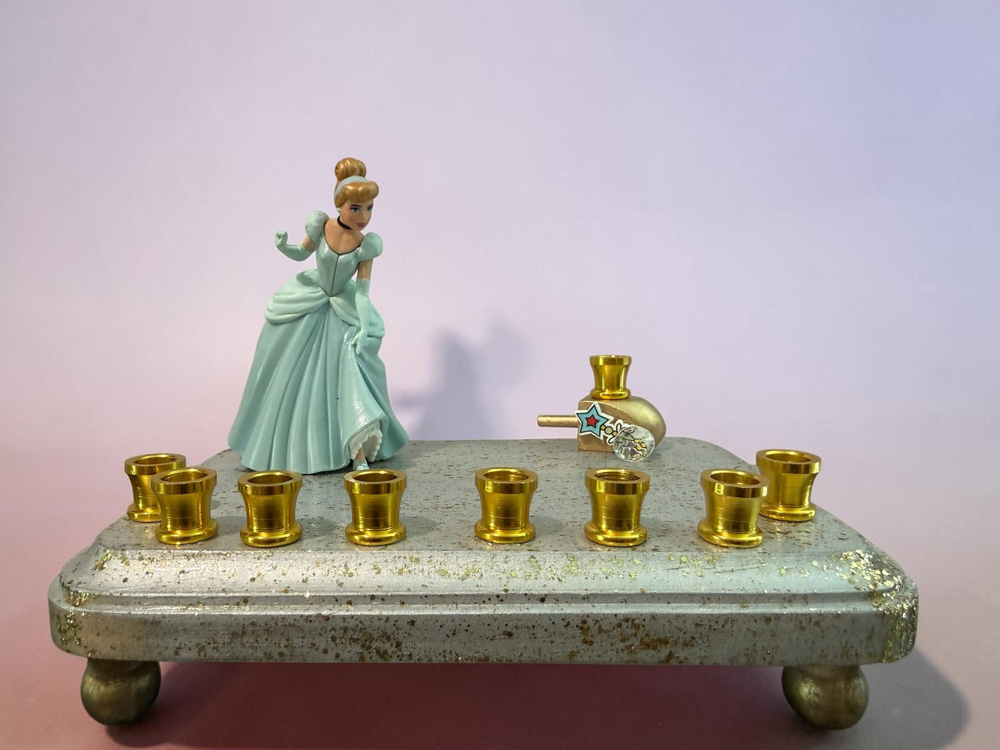 Cinderella Classic Disney Hanukkah Menorah