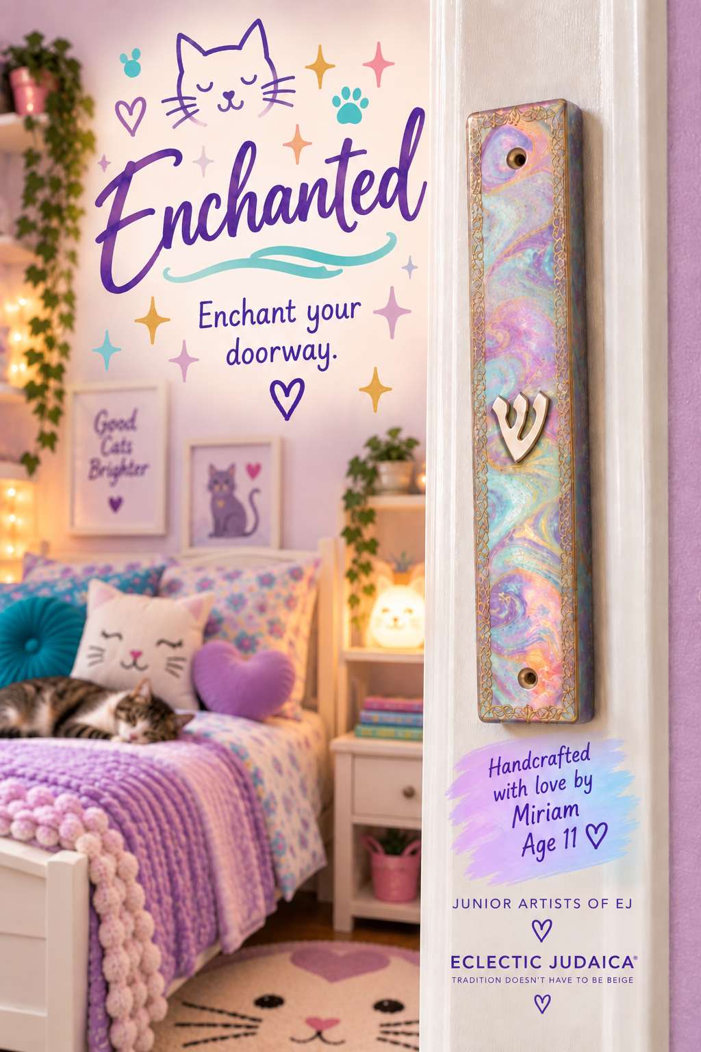 Enchanted Mezuzah — Handmade by Miriam, Age 11