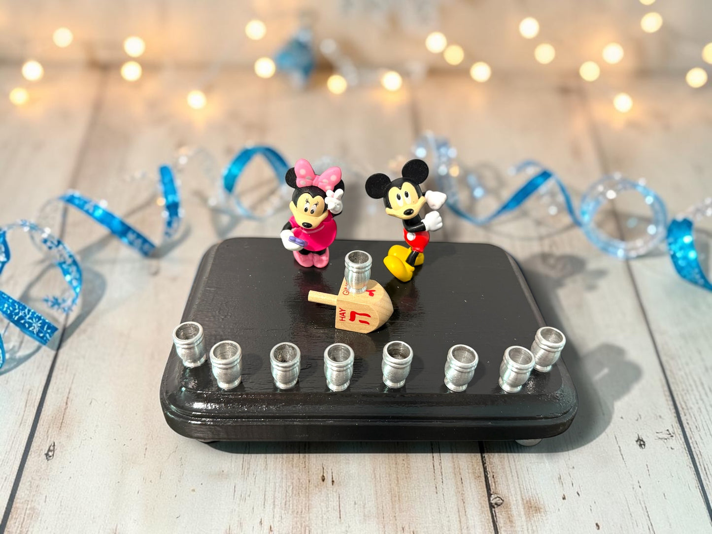 Mickey & Minnie Mouse Chanukah Menorah