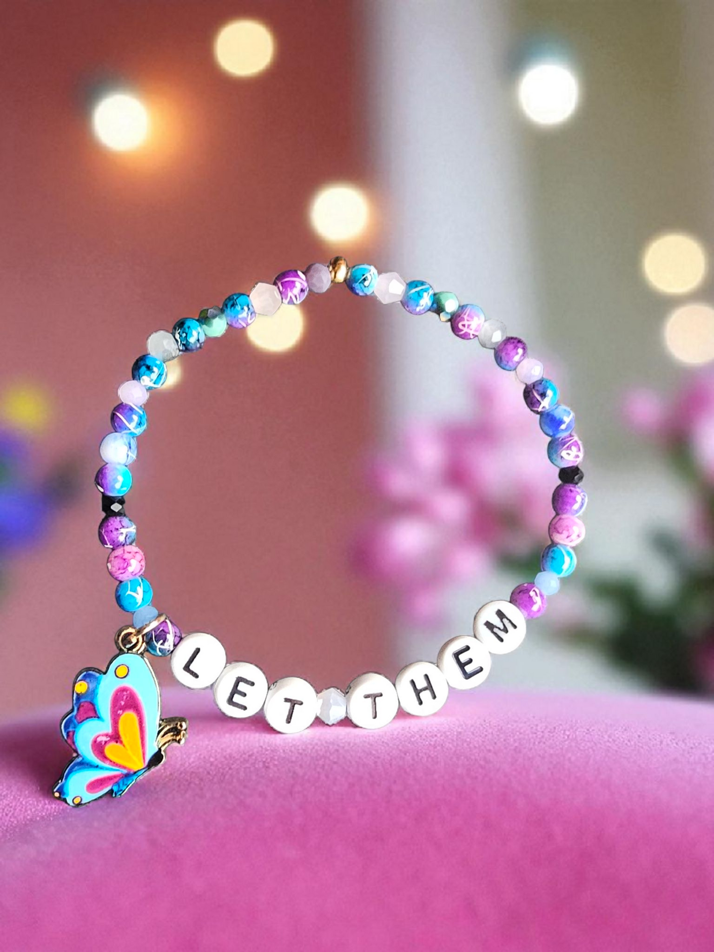 Let Them/Let Me Beaded Bracelet