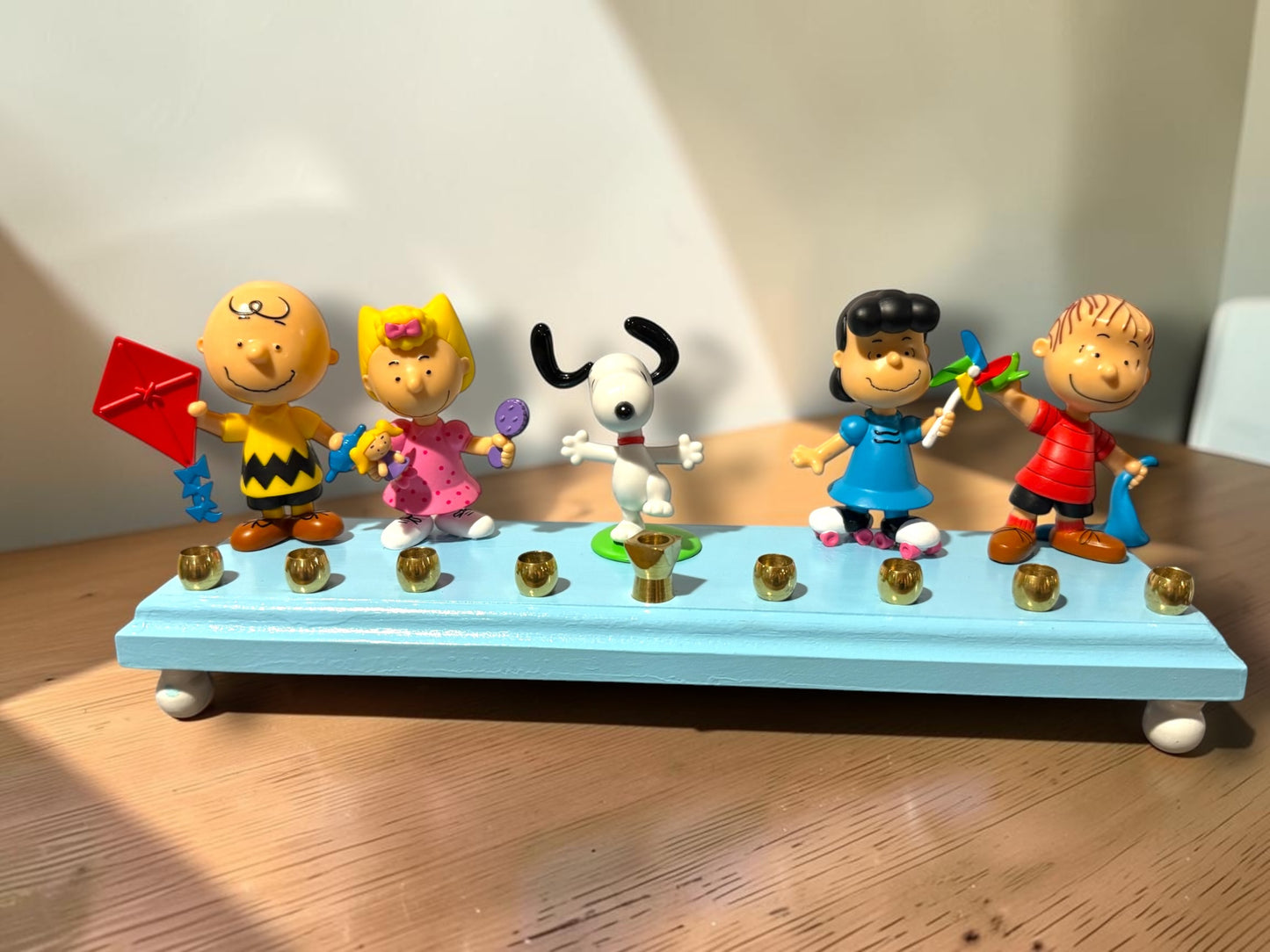 Vintage Peanuts Hanukkah Menorah