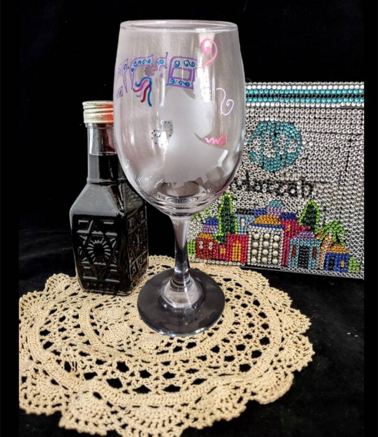 Handpainted Miriam's Cup for Pesach Seder