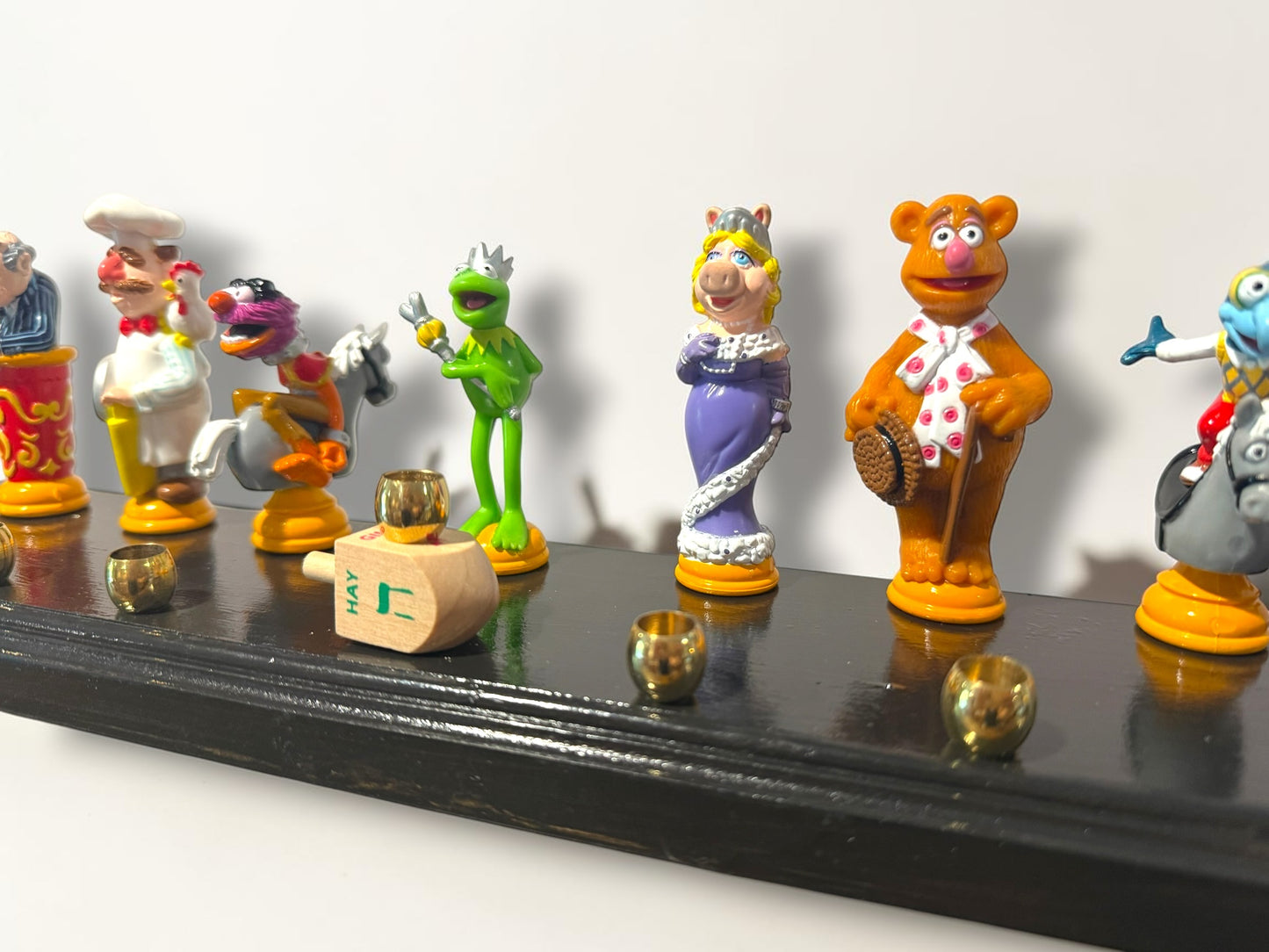 Collectors Muppets Vintage Repurposed Figures Menorah Hanukah Chanukah Judaica