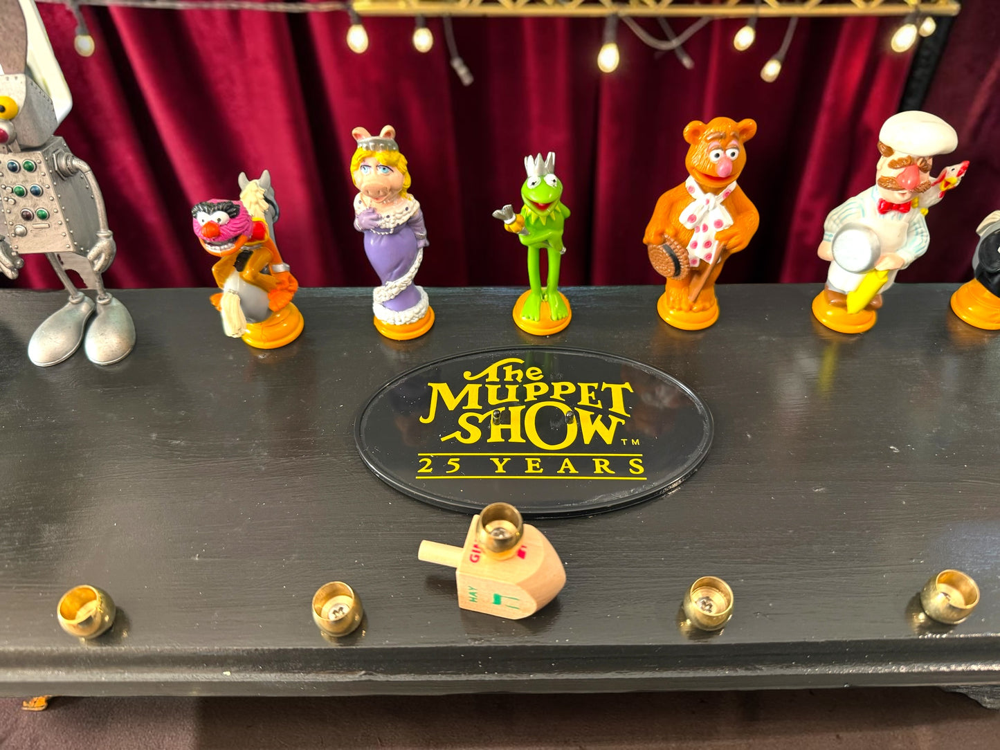Collectors Muppets Vintage Repurposed Figures Menorah Hanukah Chanukah Judaica