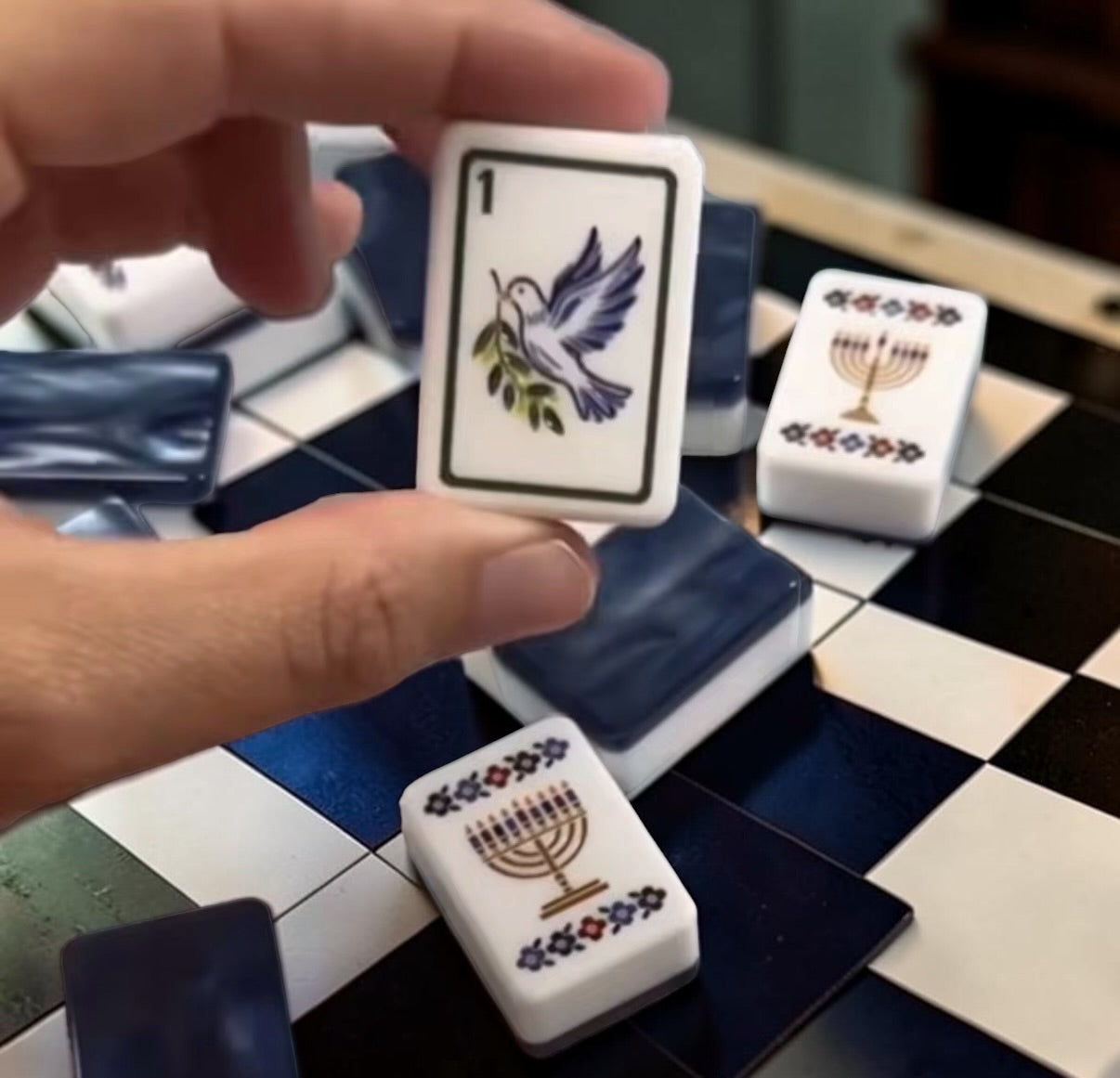 Brilliant Nights Hanukkah Mahjong Tiles Set PRE-ORDER