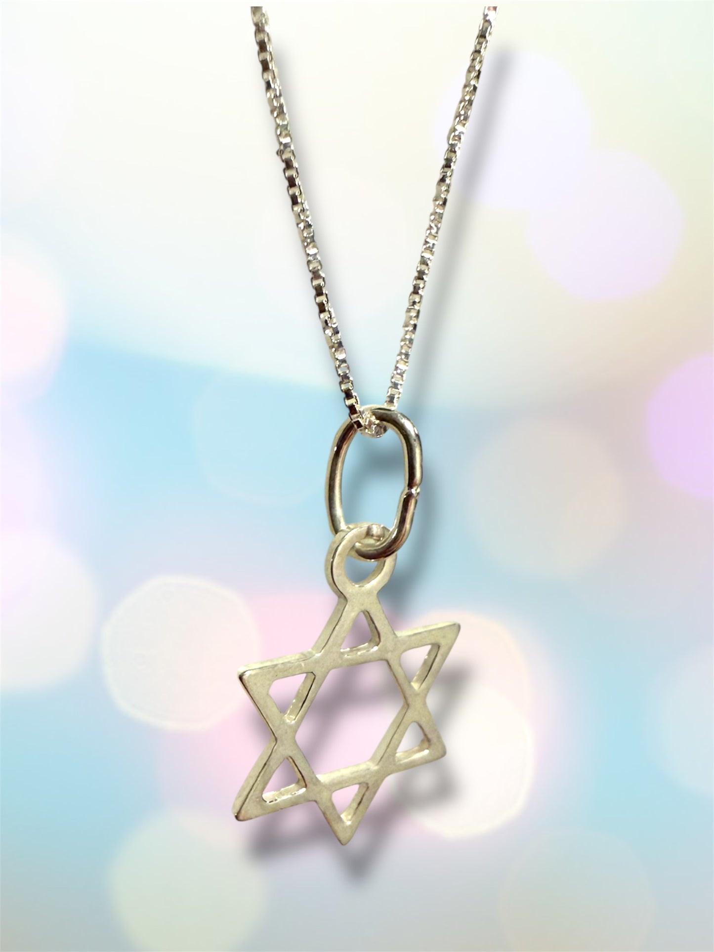 Sterling Silver Jewish Star of David necklace