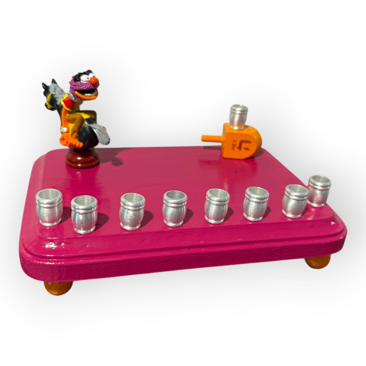 Collectors Muppets Animal Vintage Repurposed Figures Menorah Hanukah Chanukah Judaica
