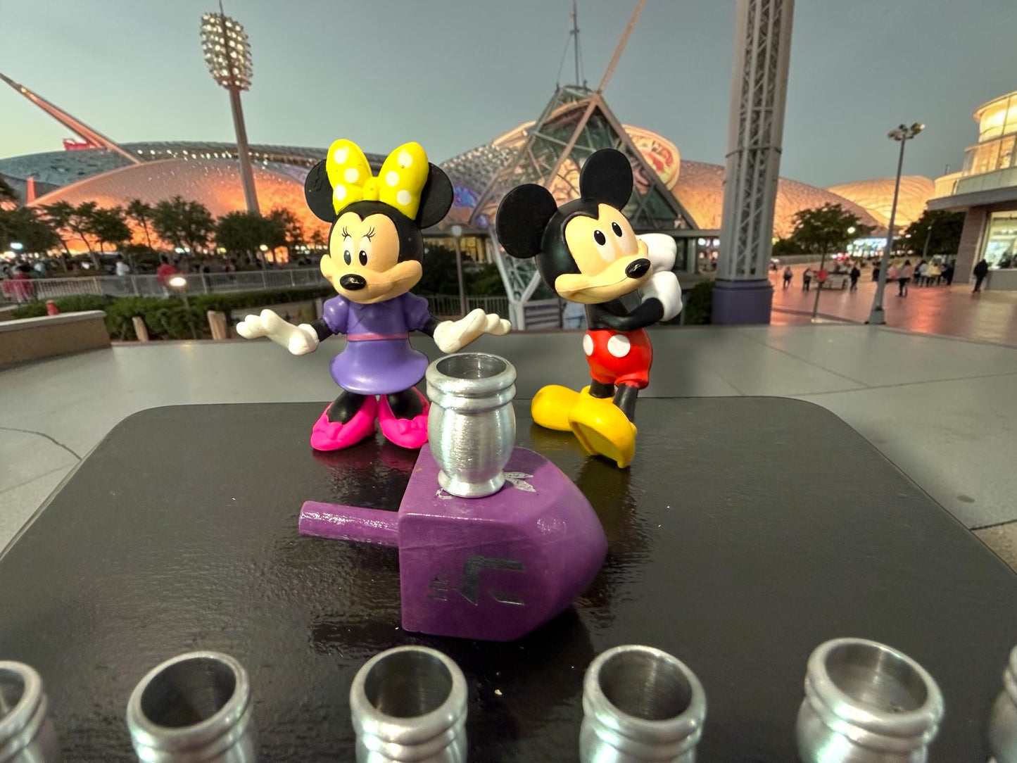 Mickey & Minnie Mouse Chanukah Menorah