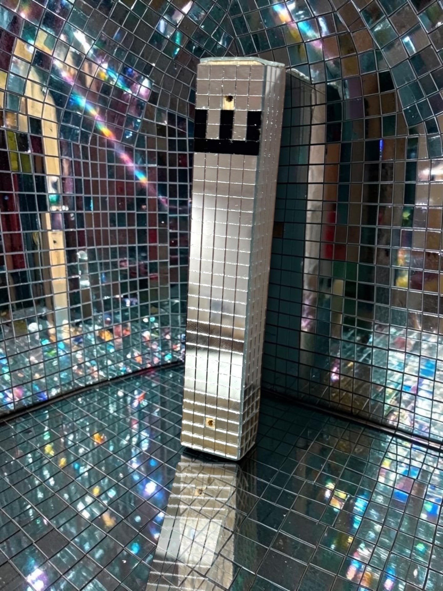 Disco Mirrored Mezuzah Case- Multiple Colors Available