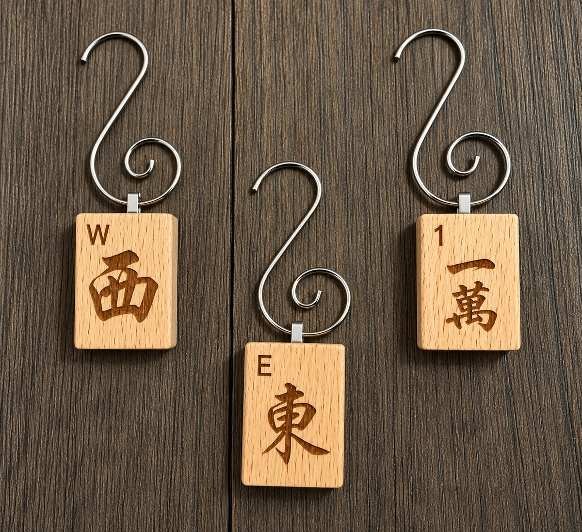 Genuine Mah Jong Tile Ornament