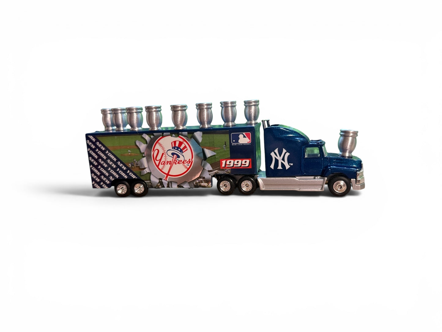 Vintage Yankees Baseball Collectible Truck Menorah