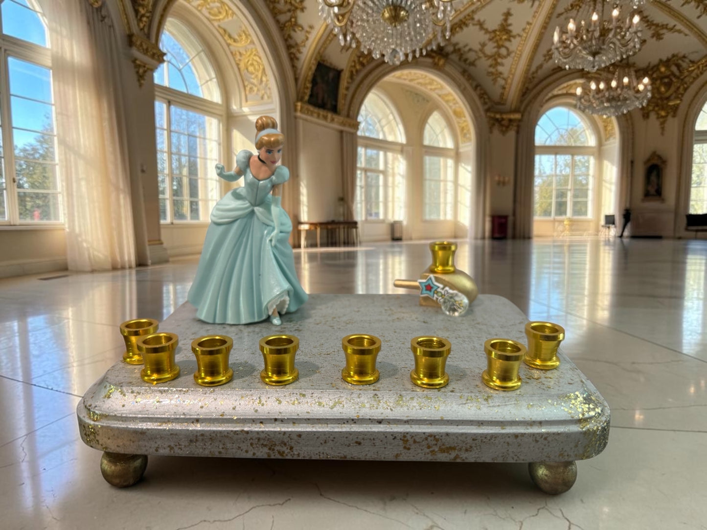 Cinderella Classic Disney Hanukkah Menorah