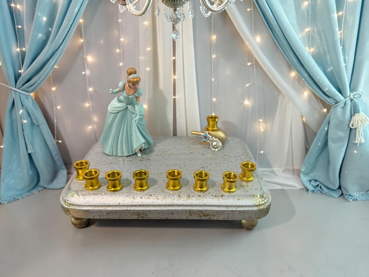 Cinderella Classic Disney Hanukkah Menorah