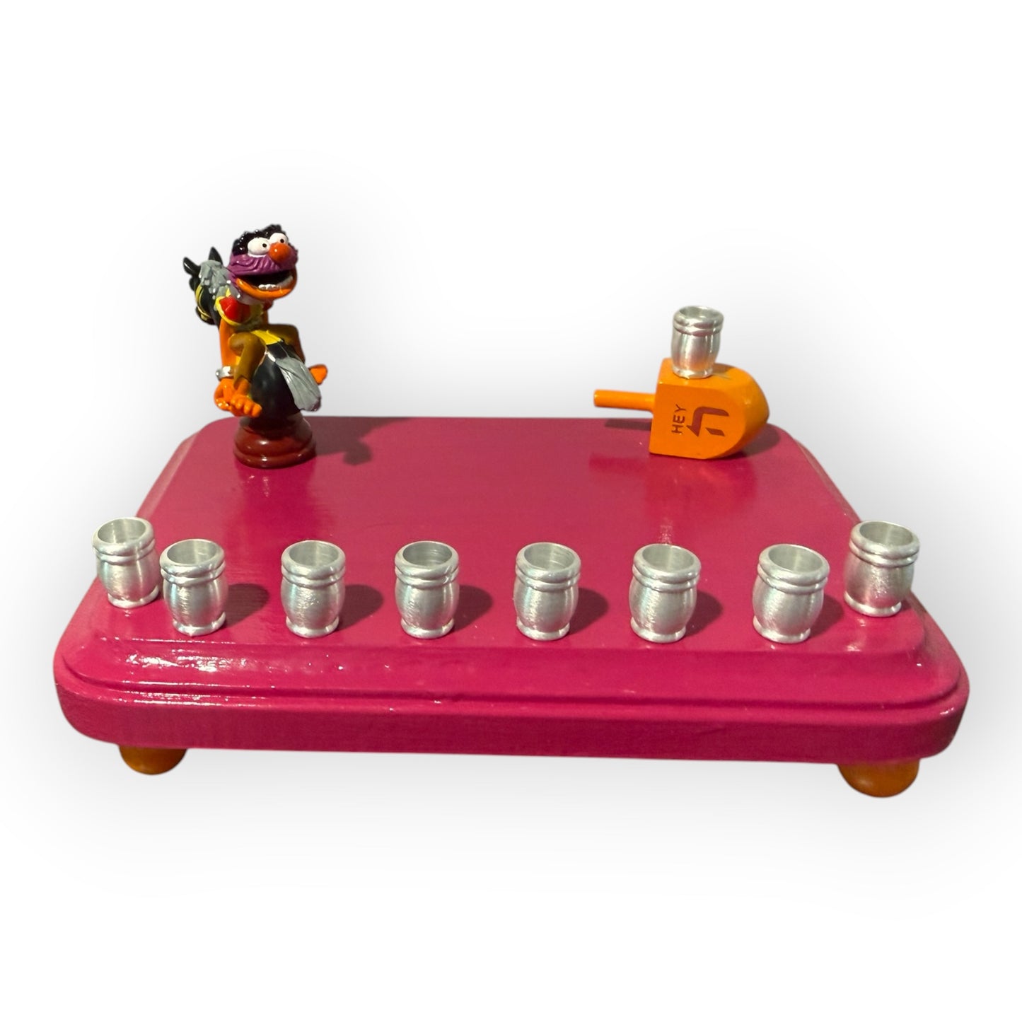 Collectors Muppets Animal Vintage Repurposed Figures Menorah Hanukah Chanukah Judaica