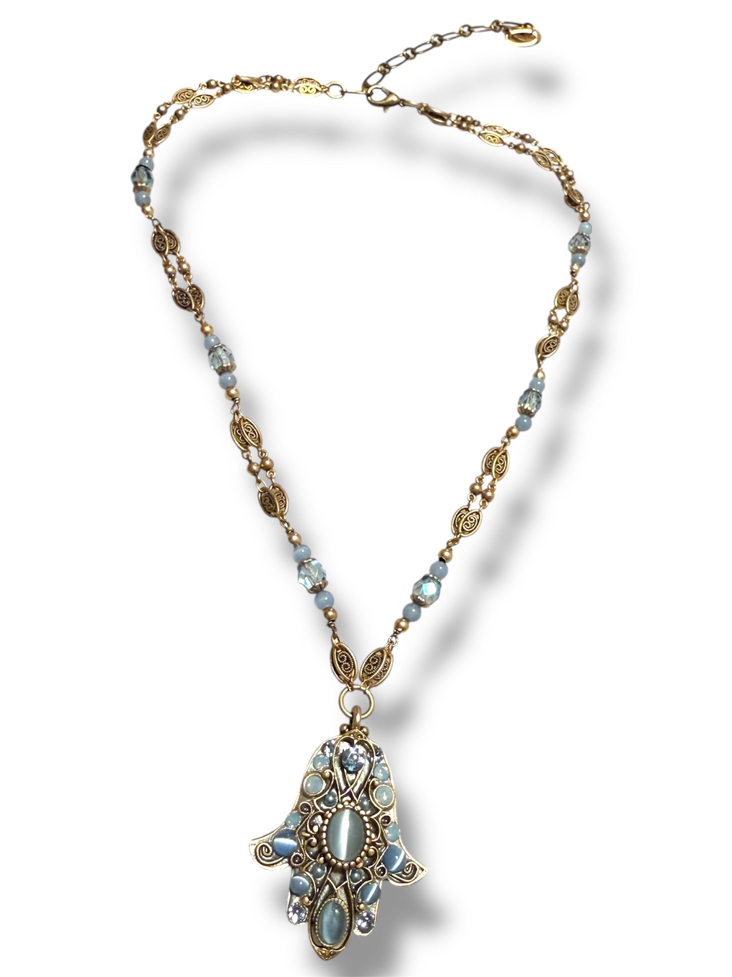 Bluebell Hamsa Necklace