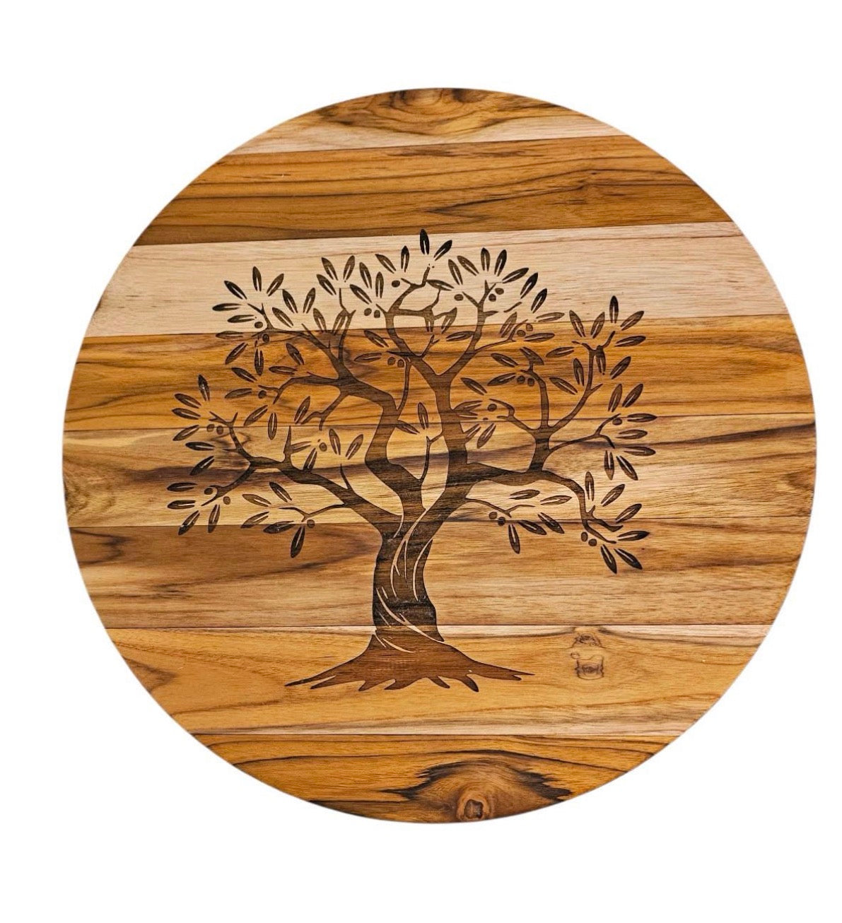 Olive Tree Teak Challah Board