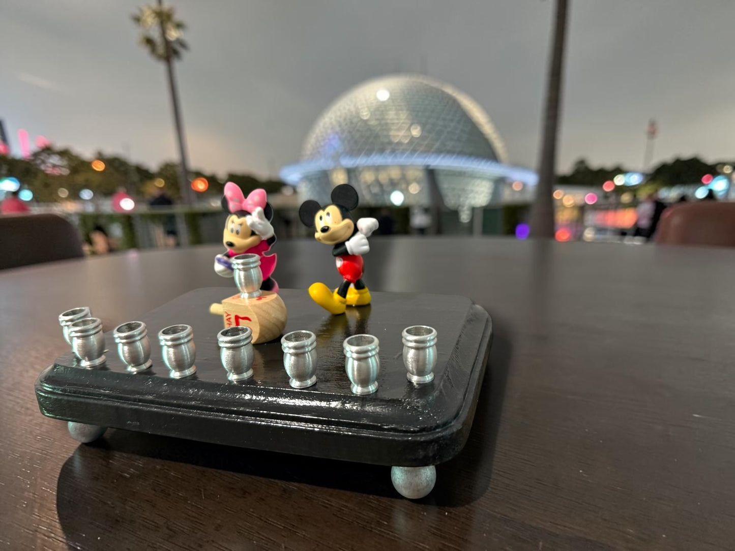 Mickey & Minnie Mouse Chanukah Menorah