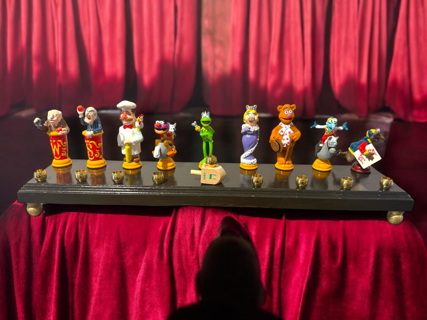 Collectors Muppets Vintage Repurposed Figures Menorah Hanukah Chanukah Judaica