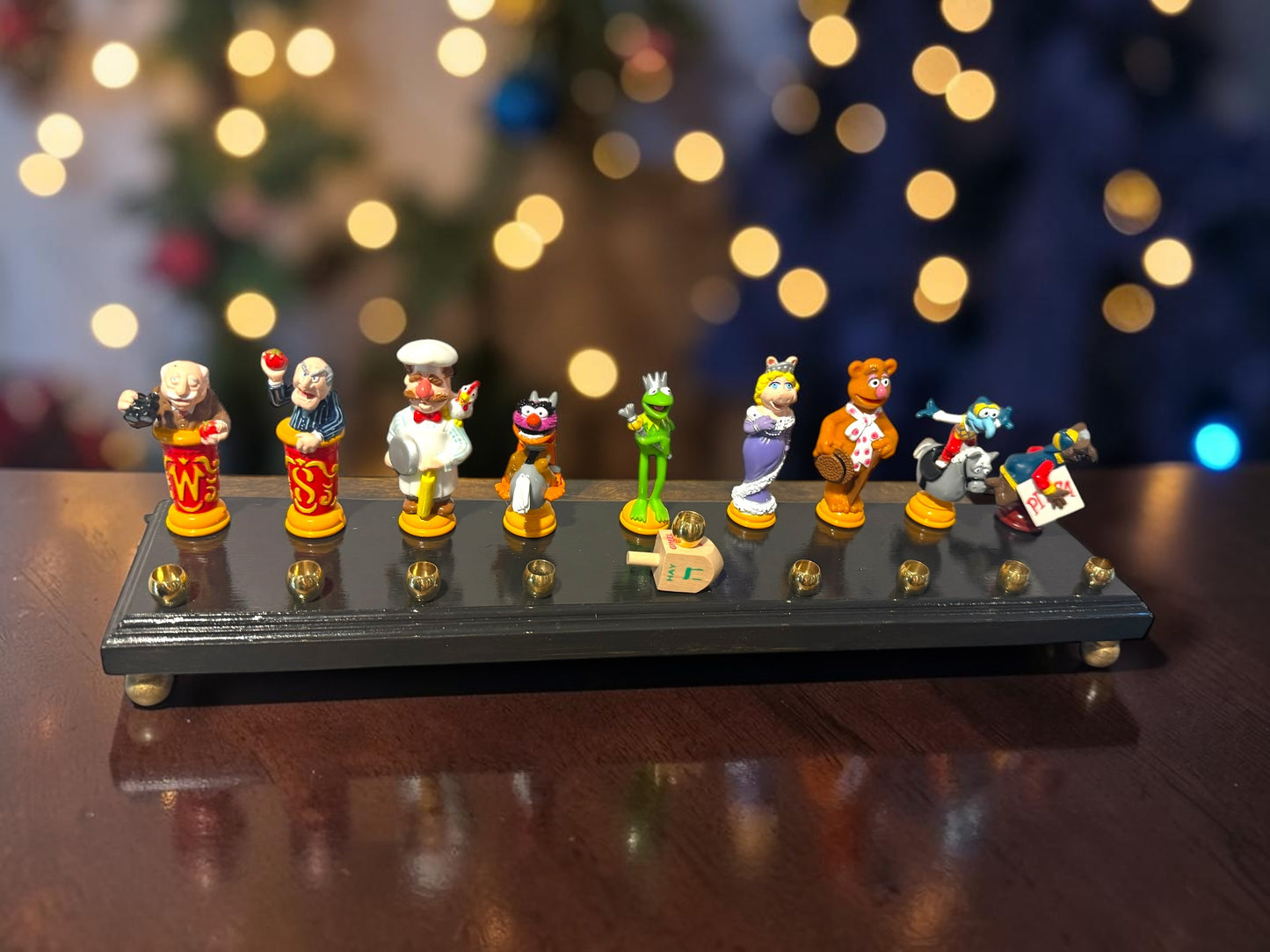 Collectors Muppets Vintage Repurposed Figures Menorah Hanukah Chanukah Judaica