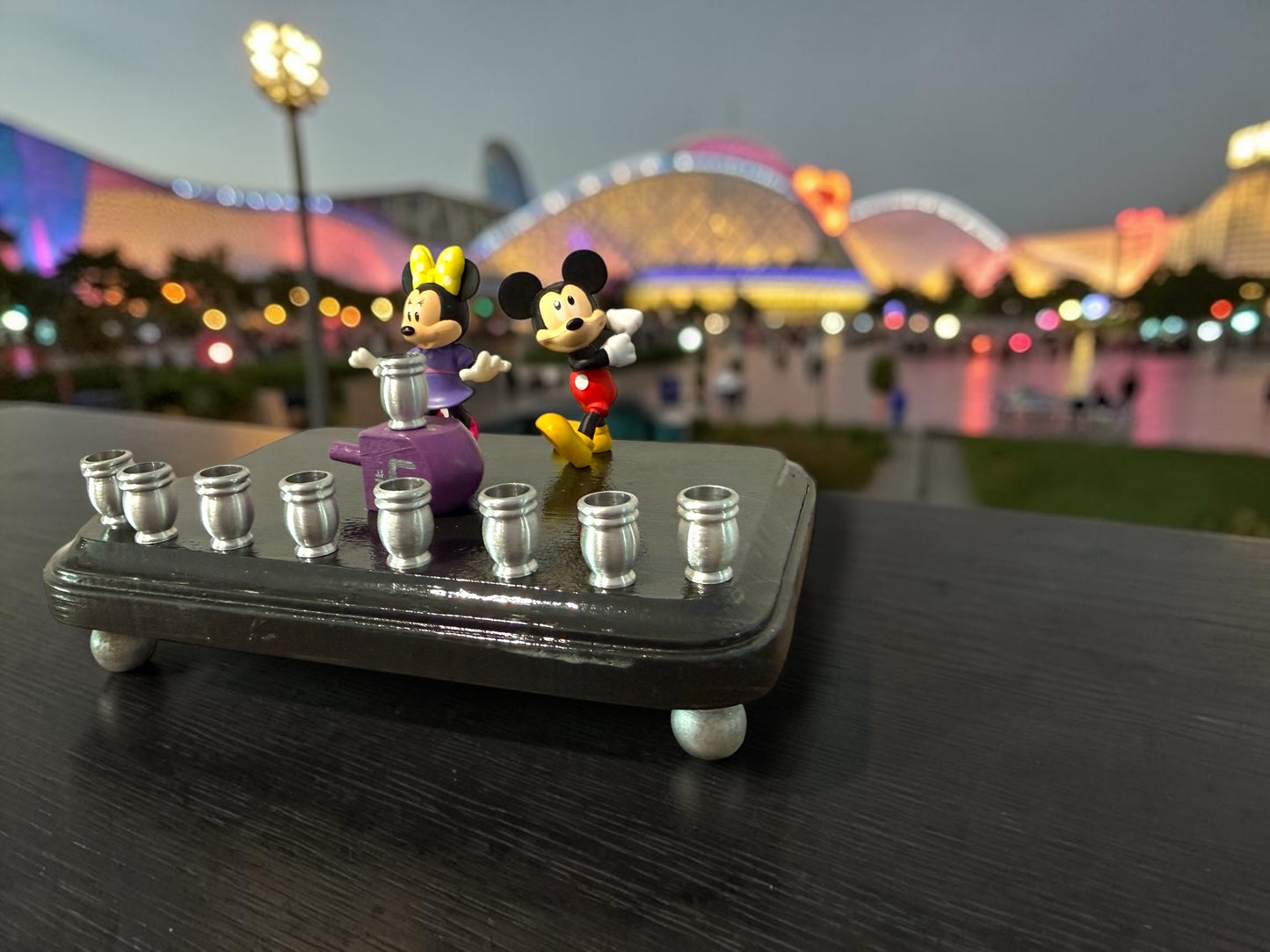 Mickey & Minnie Mouse Chanukah Menorah